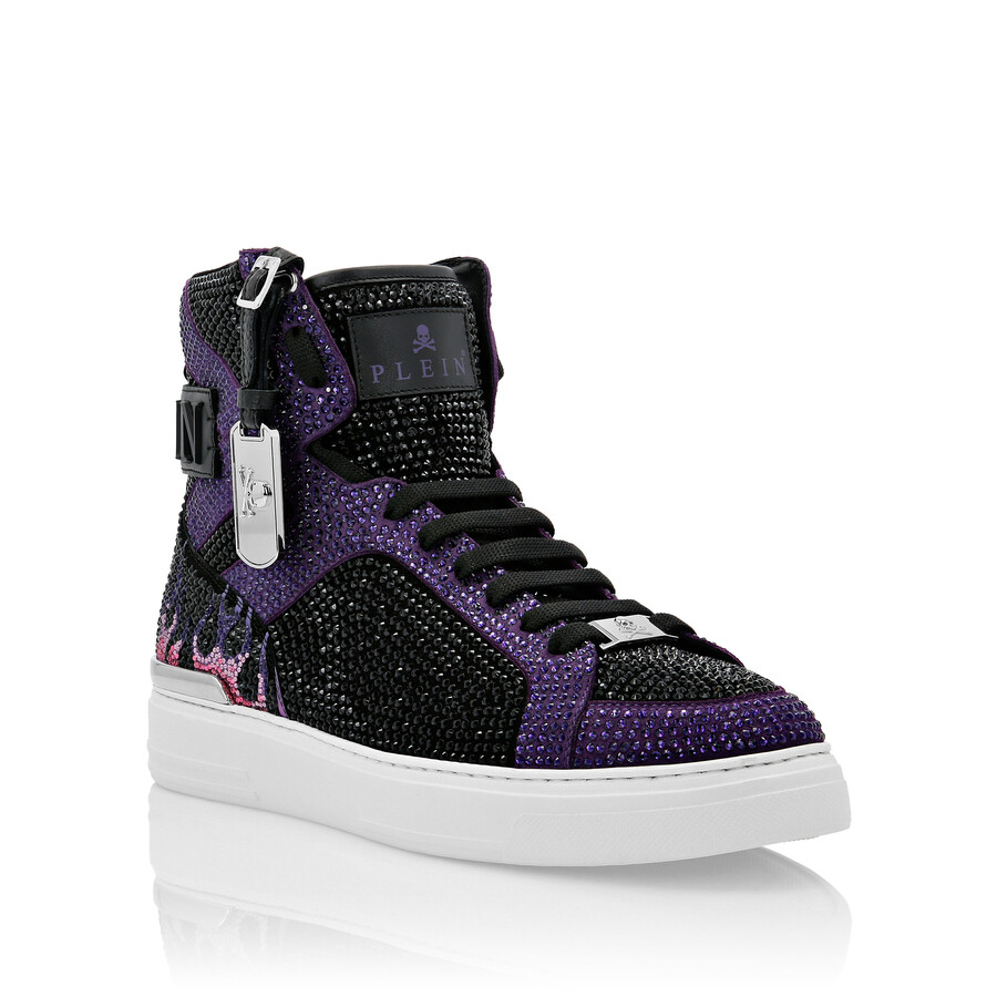 Philipp Plein Super Street Skull Bones Hi-top Sneakers