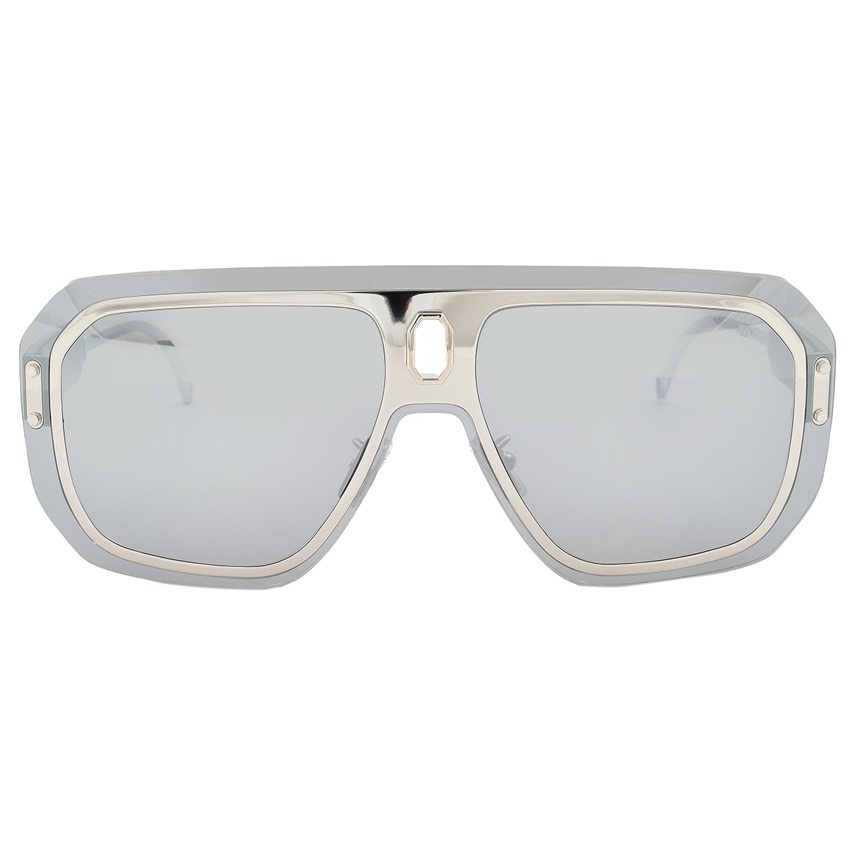 Philipp Plein Grey Navigator Unisex Sunglasses SPP050 579X  display picture 1