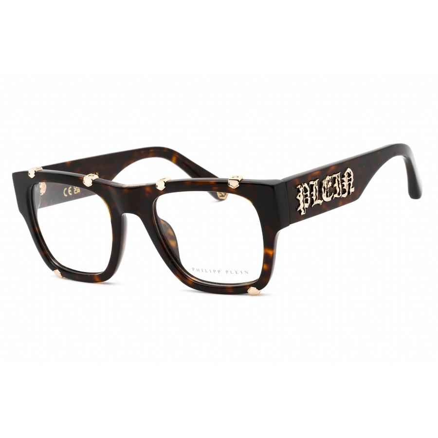 Philipp Plein Men's Brown Rectangular Eyeglass Frames Vpp042w
