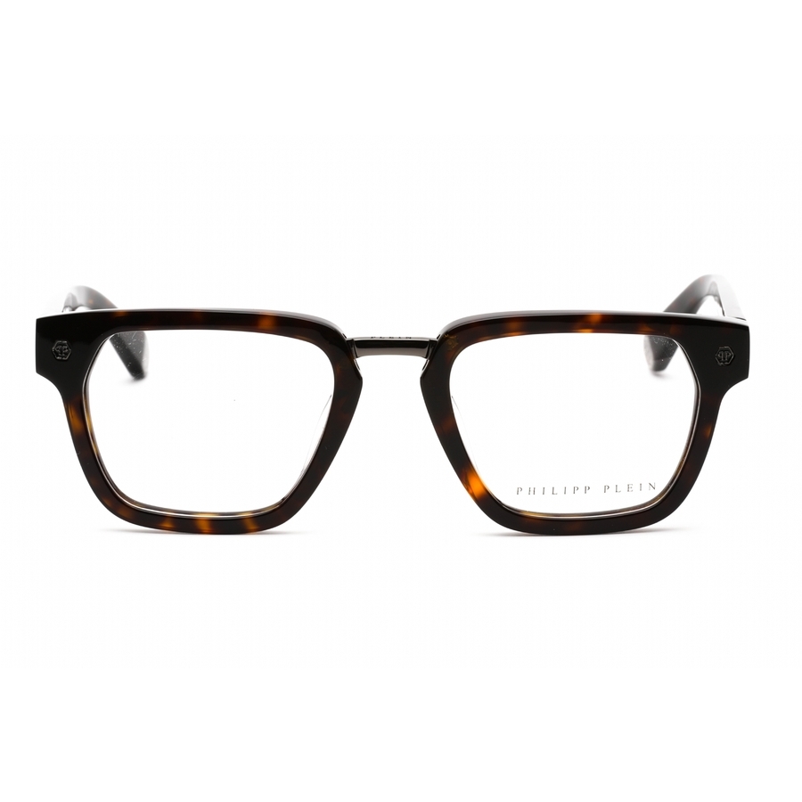 Philipp Plein Men's Brown Rectangular Eyeglass Frames Vpp055w