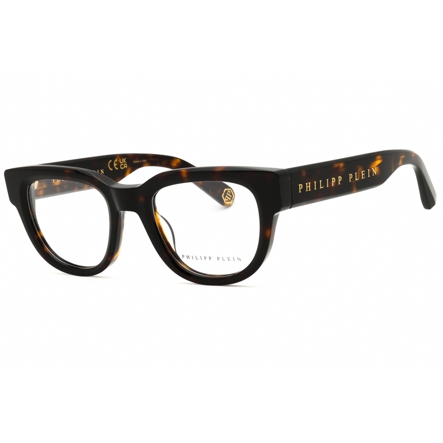 Philipp Plein Men's Brown Round Eyeglass Frames Vpp146m