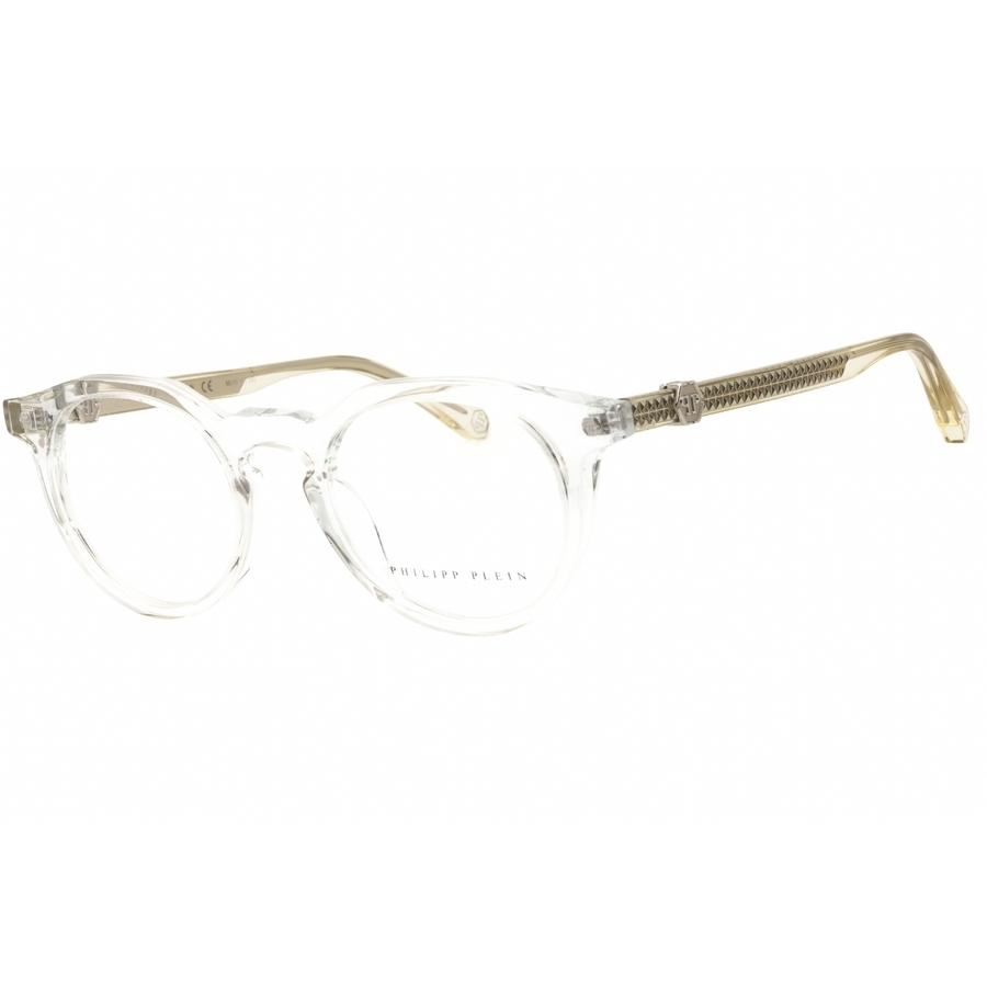Philipp Plein Men's Grey Round Eyeglass Frames Vpp060m