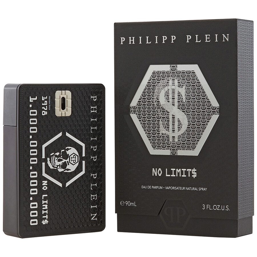 Philipp Plein Men's No Limit$ Edp Spray 3 oz Fragrances 7640365140039 In Black / Dark