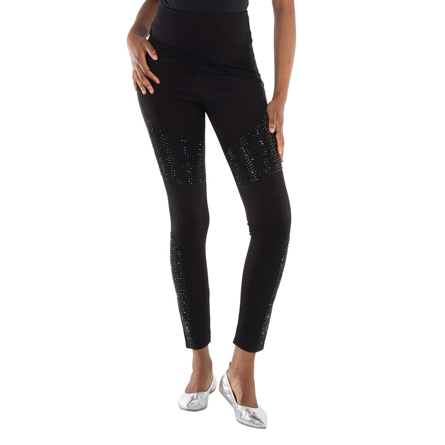 Moon Crystal Jogging Leggings In Black