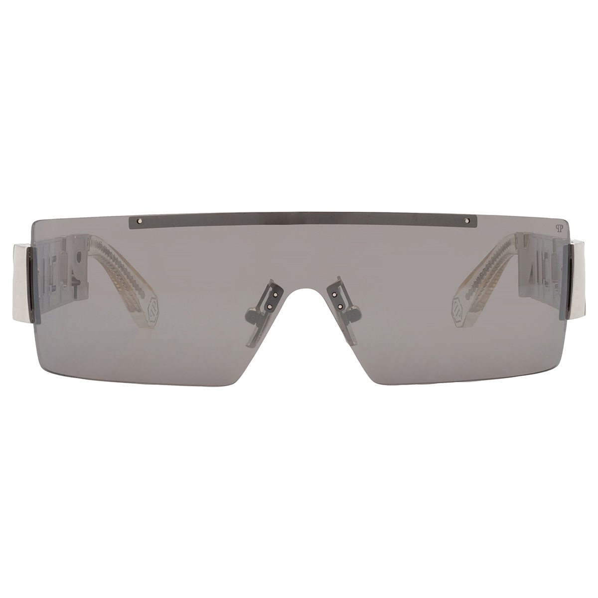 Philipp Plein Silver Mirror Shield Ladies Sunglasses SPP032S  display picture 1