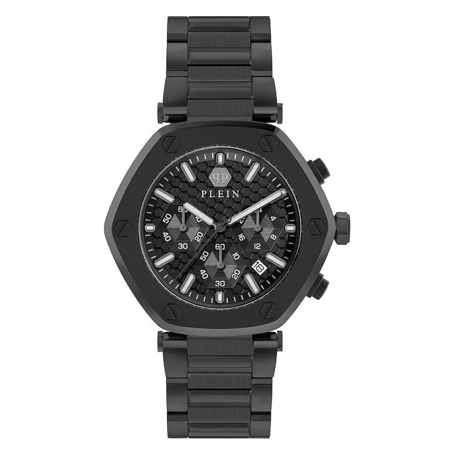 Philipp Plein The Hexagon Chronograph Quartz Black Dial Men's