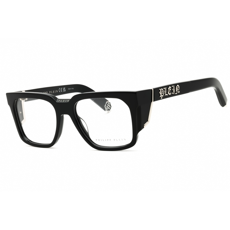 Philipp Plein Unisex Black Rectangular Eyeglass Frames Vpp141m