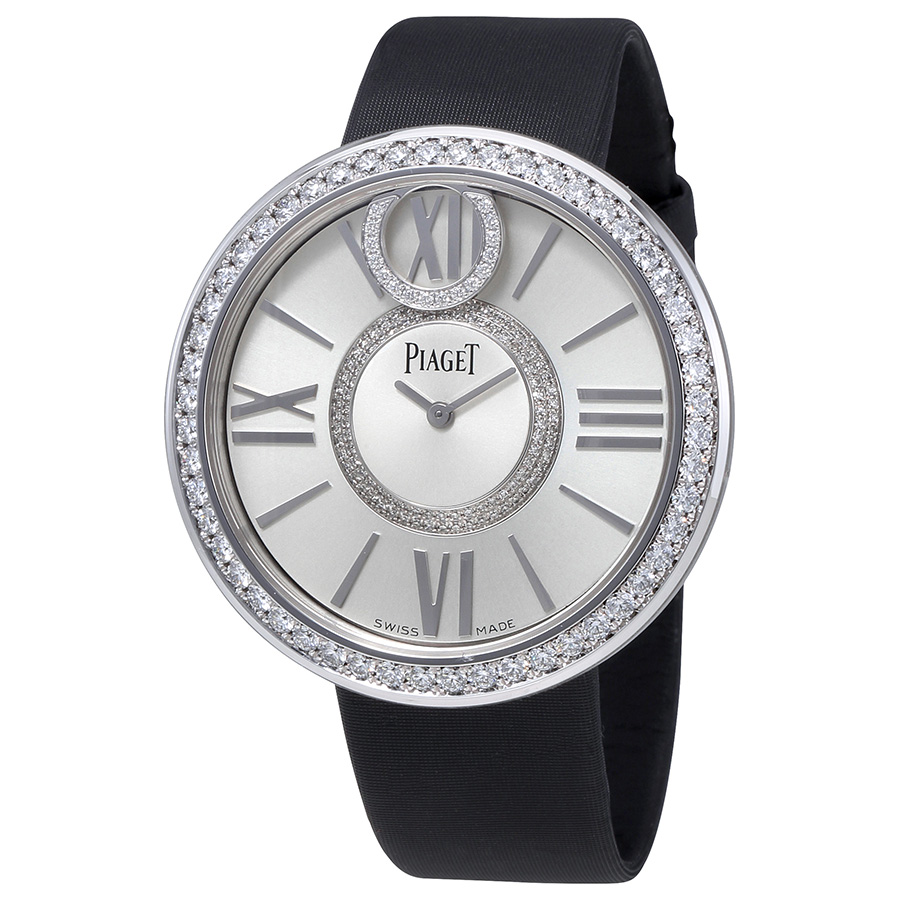 Piaget Limelight Dancing Light Silver Dial Satin Strap Ladies Watch G0A36156