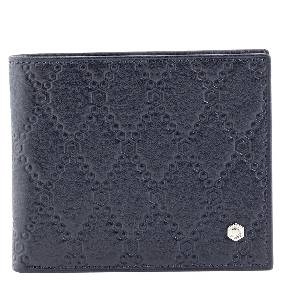 Shop Picasso And Co Leather Wallet- Navy Blue