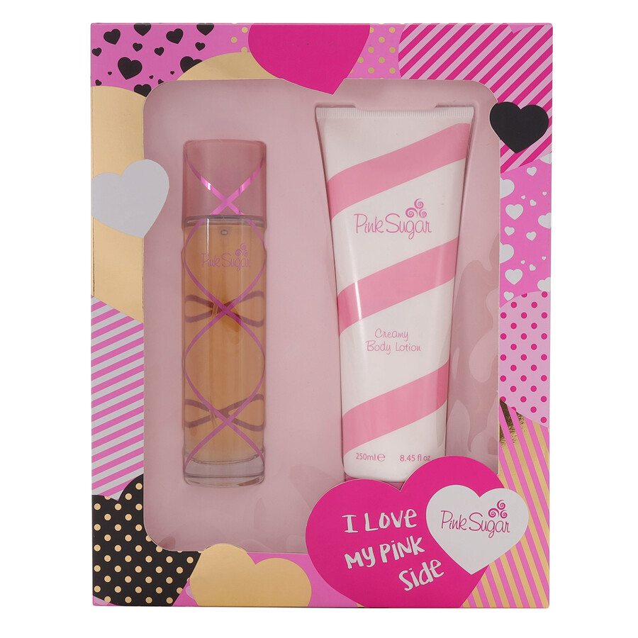 Aquolina Pink Sugar By For Women - 2 Pc Gift Set 3.4 oz Edt Spray