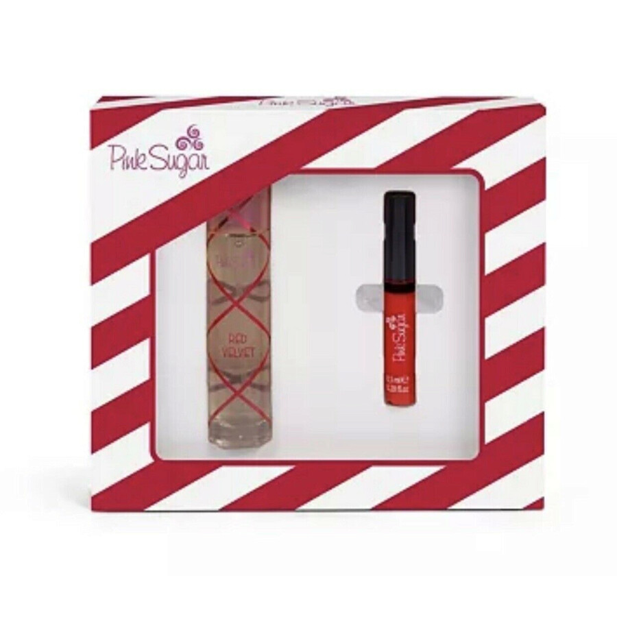 Aquolina Pink Sugar Red Velvet / Aquolina Set (W) 8054609781879 Fragrances & Beauty, Pink
