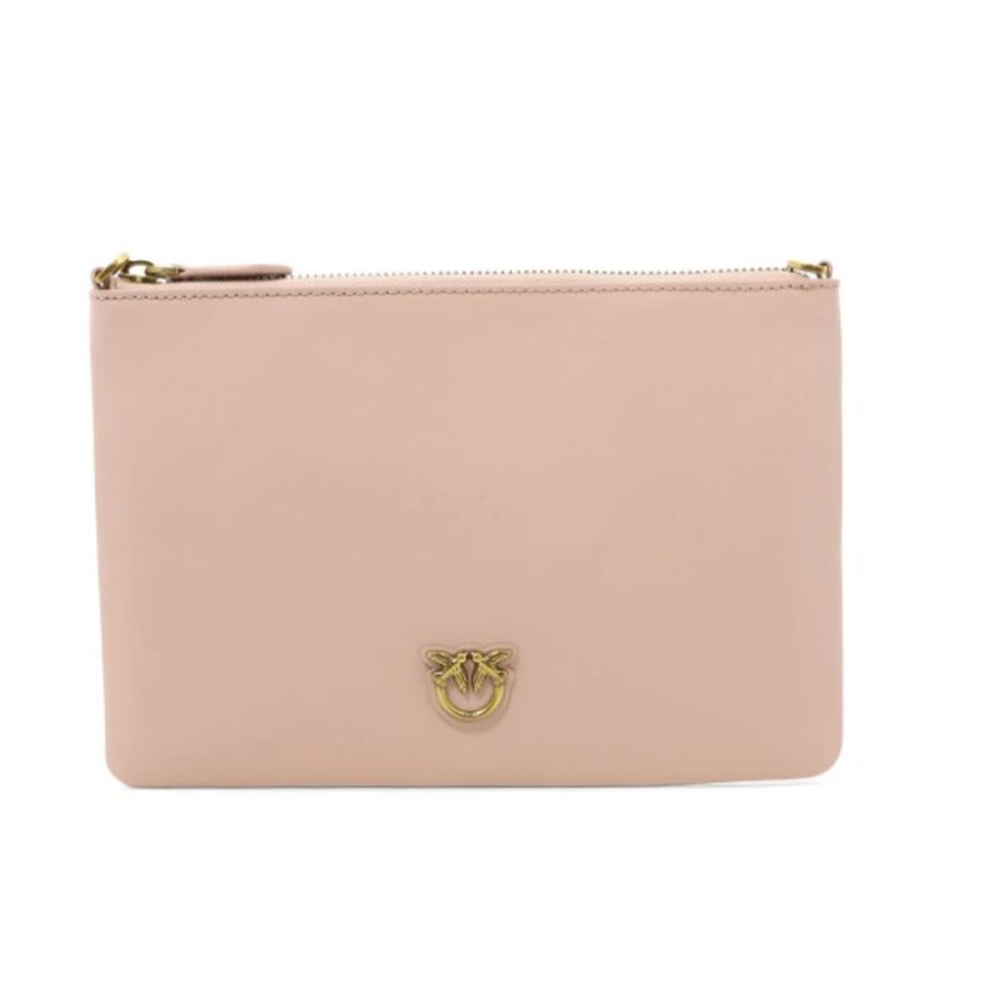 Pinko Classic Flat Love Simply Bag In Pink