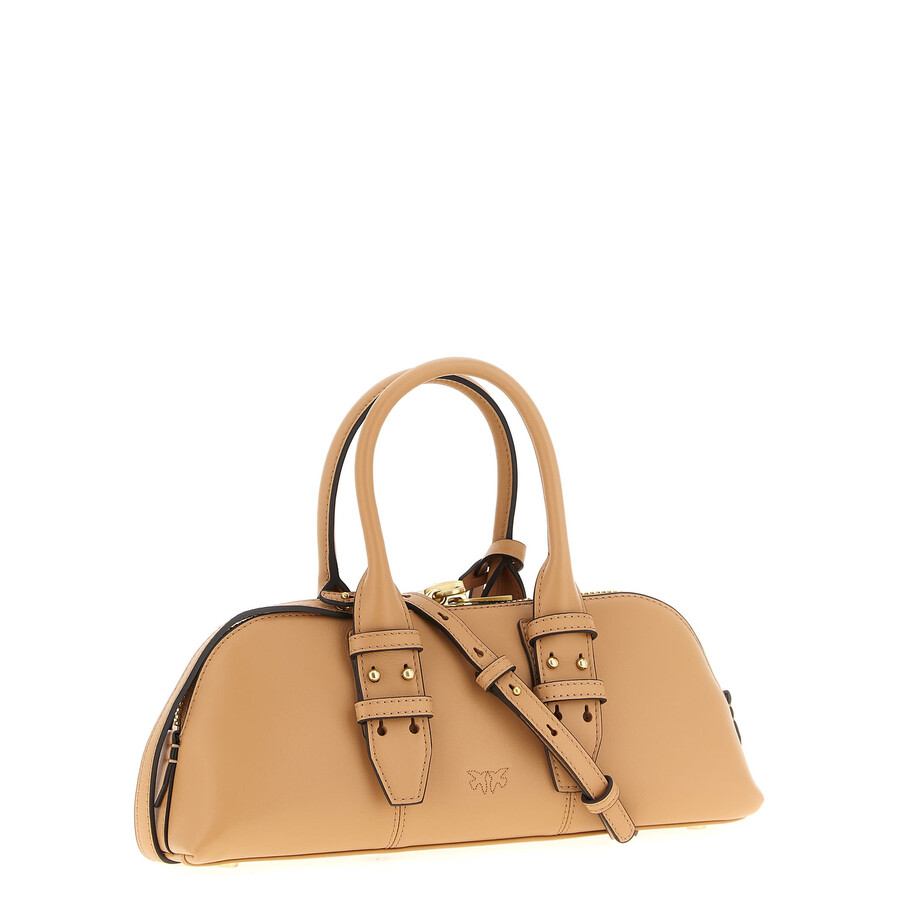 Pinko Escape Baguette Small Handbag In Neutral