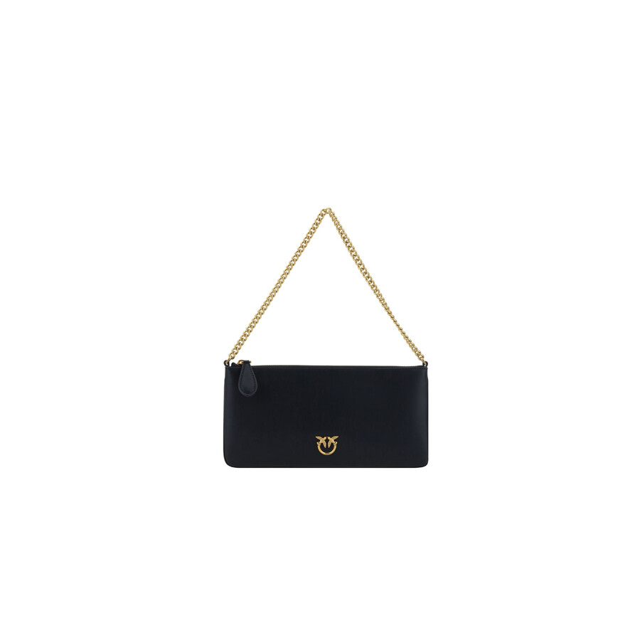 Pinko Horizontal Flat Clutch In Black
