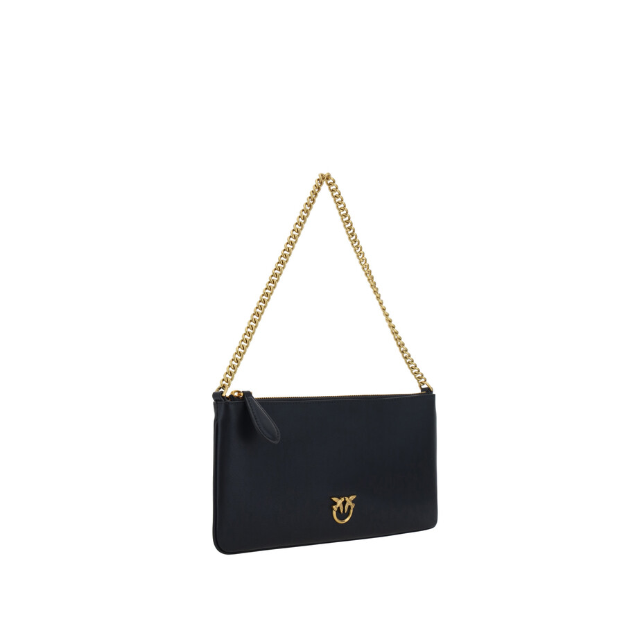 Pinko Horizontal Flat Clutch In Black