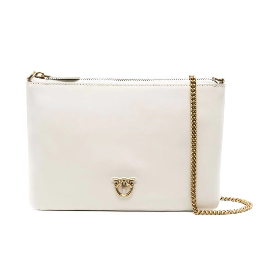 Pinko Ladies Logo-Plaque Satchel Bag 100455A0F1 Z14Q - Handbags