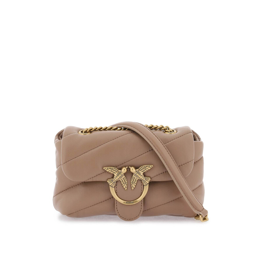 Pinko Love Baby Puff Quilt Bag In Brown