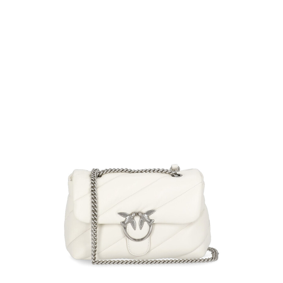 Pinko Love Classic Puff Shoulder Bag In White