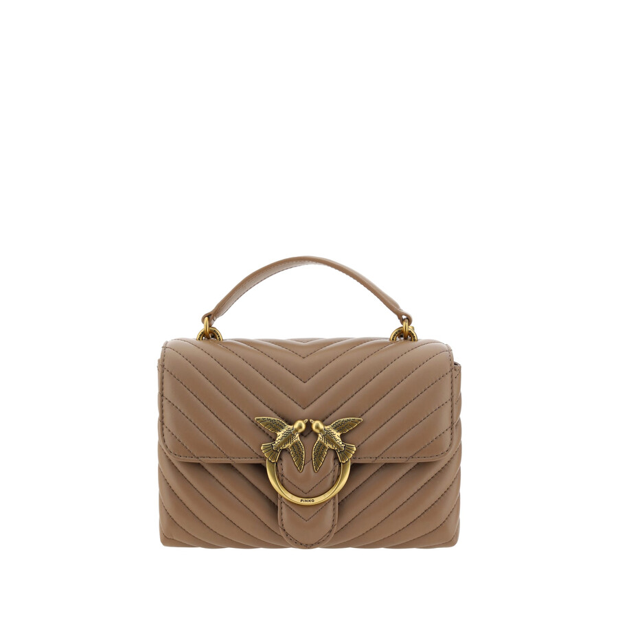 Pinko Love Lady Mini Handbag In Neutral