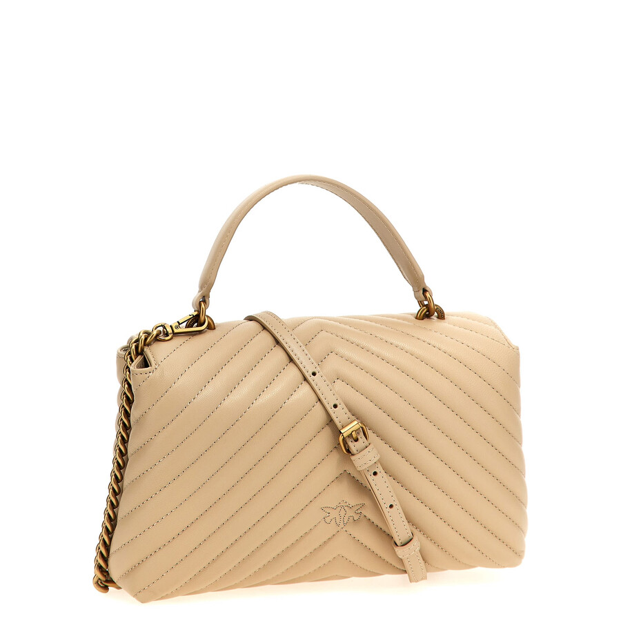 Pinko Love Lady Puff Classic Handbag In Neutral