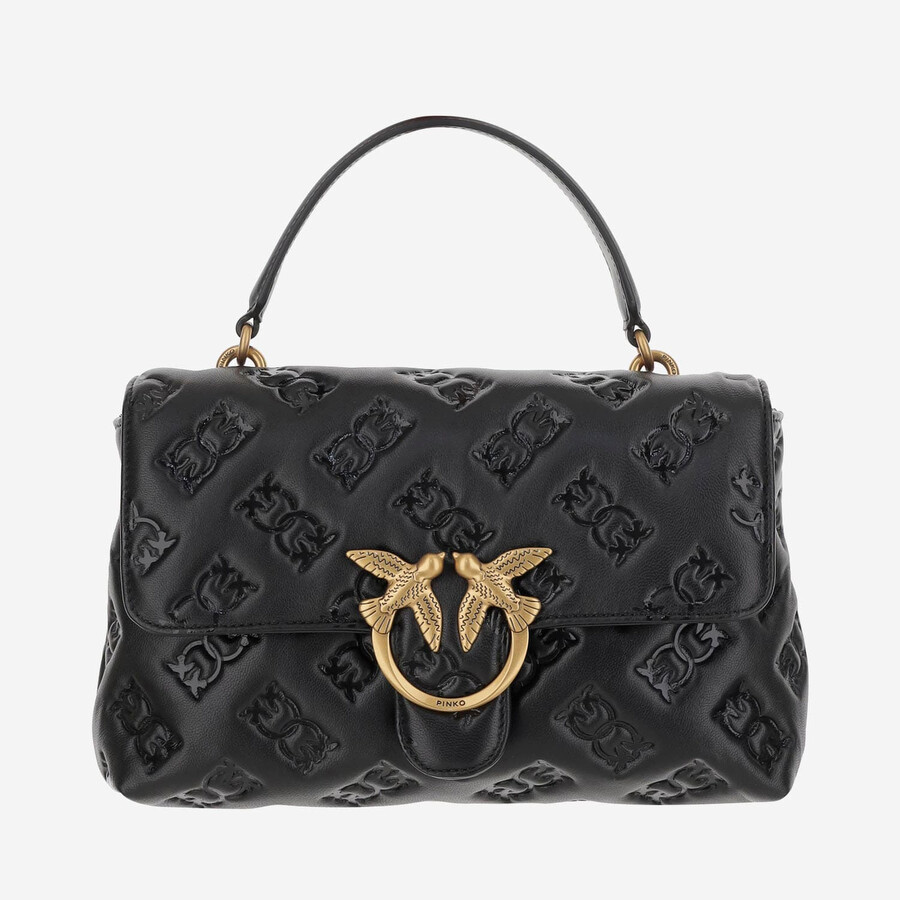 Pinko Love Lady Puff Classic Shoulder Bag In Black