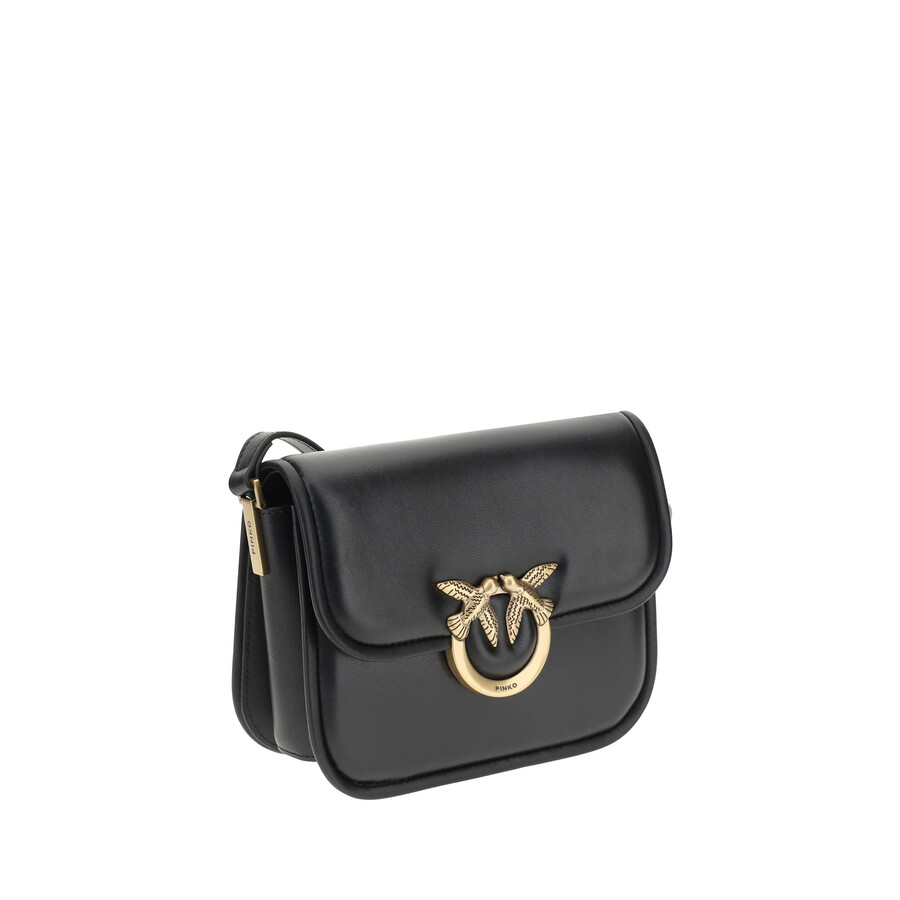 Pinko Love Leather Shoulder Bag In Multi