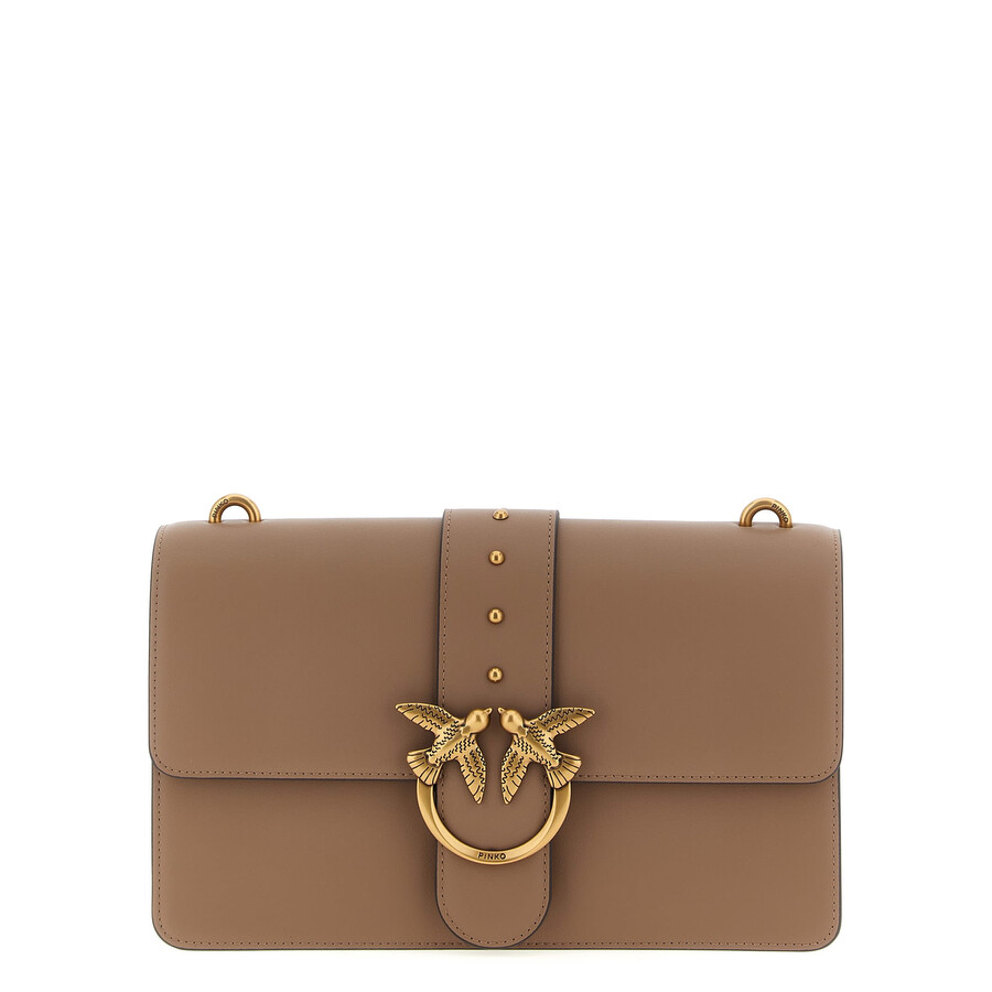 Pinko Love One Classic Crossbody Bag In Brown