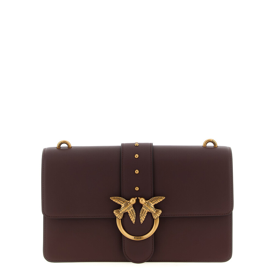 Pinko Love One Classic Crossbody Bag In Brown