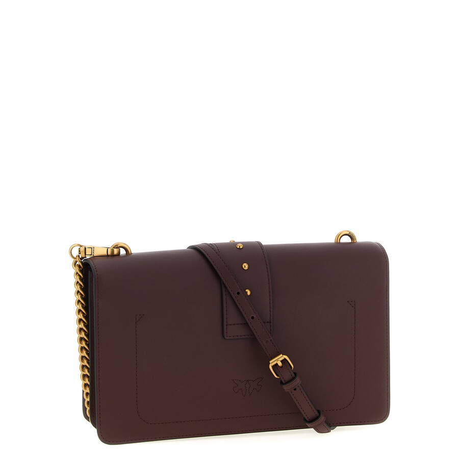 Pinko Love One Classic Crossbody Bag In Brown