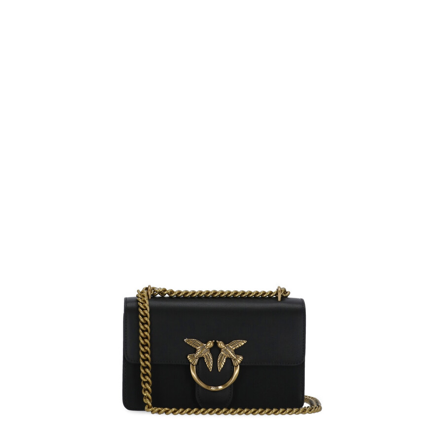 Pinko Love One Mini Crossbody Bag In Black