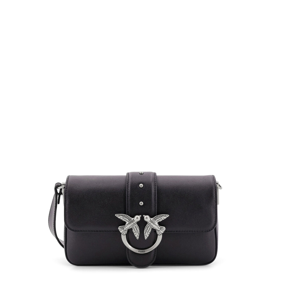 Pinko Love One Mini Crossbody Bag In Black