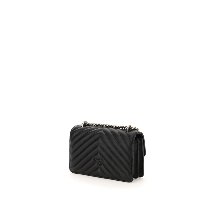 Pinko Love Shoulder Bag In Black