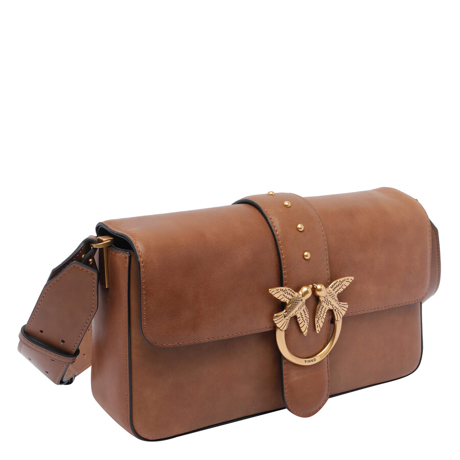 Pinko Love Slouchy Shoulder Bag In Brown