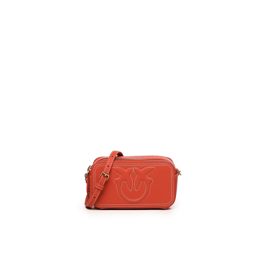 Pinko Mini Carrie Shoulder Bag In Red