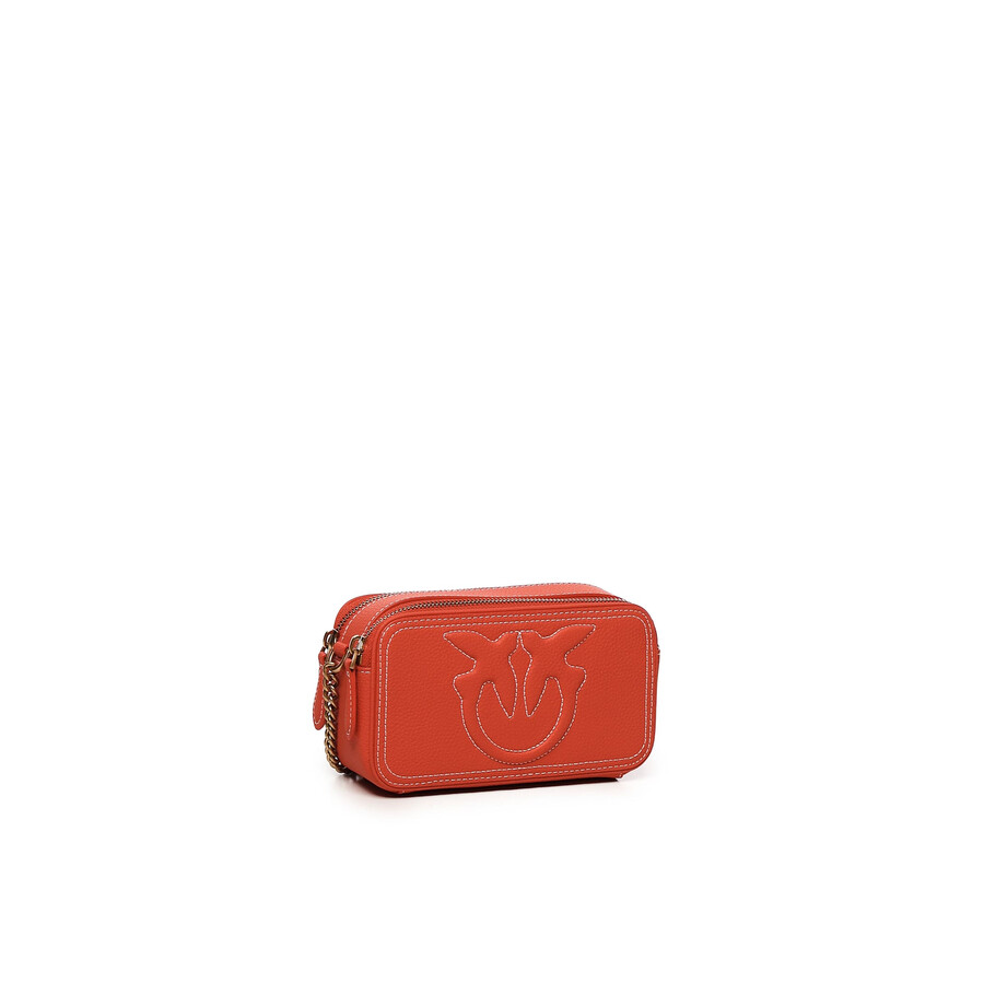 Pinko Mini Carrie Shoulder Bag In Red