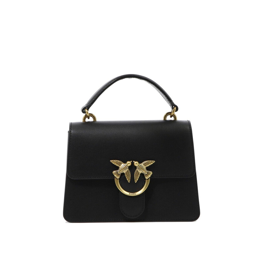 Pinko Mini Love One Handbag In Black