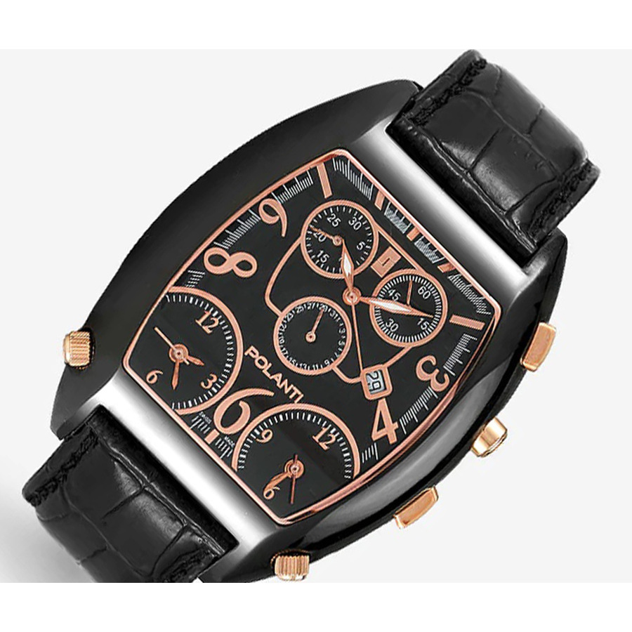 Polanti 3T-Zone Chronograph Quartz Rose Gold Dial Men's Watch