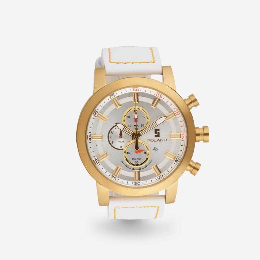 Polanti Rogue Chronograph Quartz White Dial Men's Watch RG0001W-YG