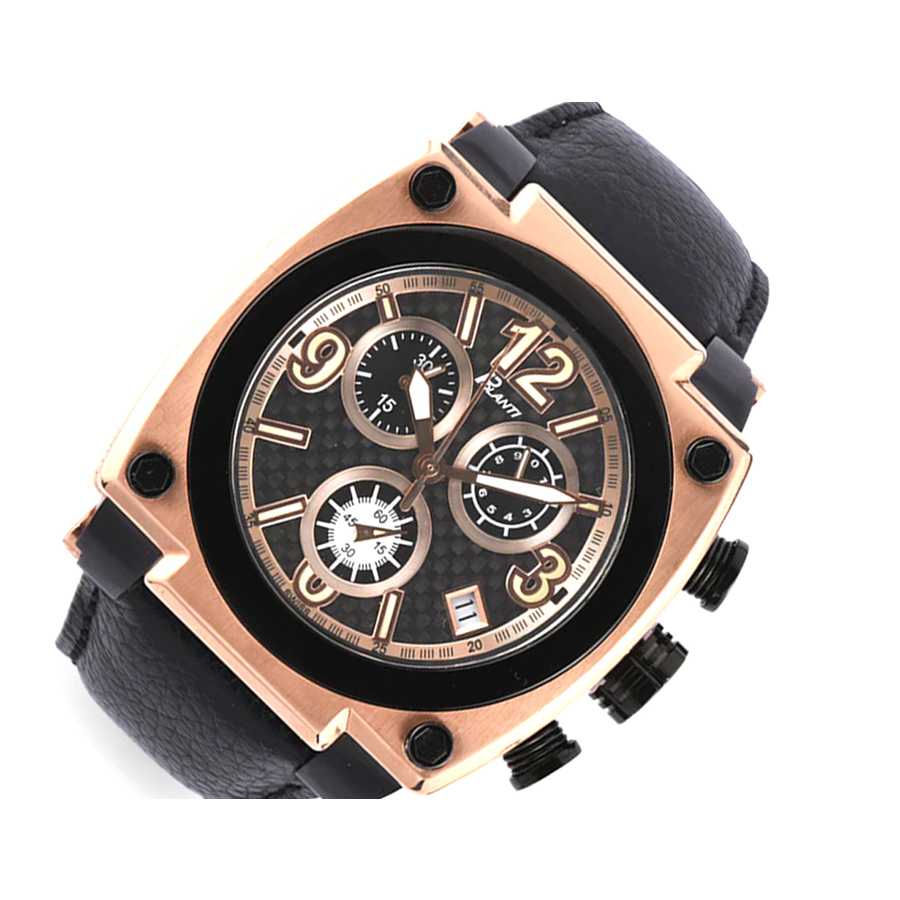Polanti Torque Ii Chrono Chronograph Black Dial Men's Watch PLT2004LB-RGBK