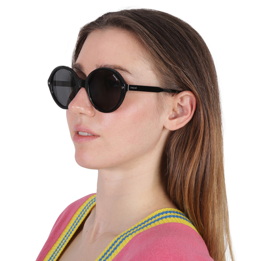 Polaroid Core Polarized Grey Oval Ladies Sunglasses Pld 4114/s/x 0807/m9 54