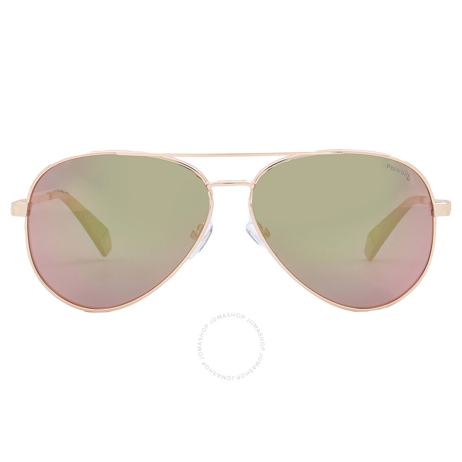 Polaroid Grey Pilot Ladies Sunglasses Pld 6069 / S / X2100j 61 In Brown