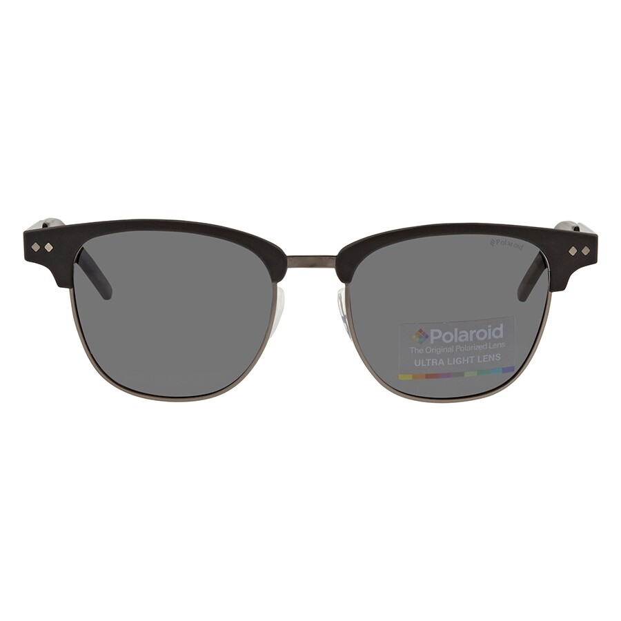 Polaroid Grey Polarized Browline Men's Sunglasses PLD1027S0RZZ51