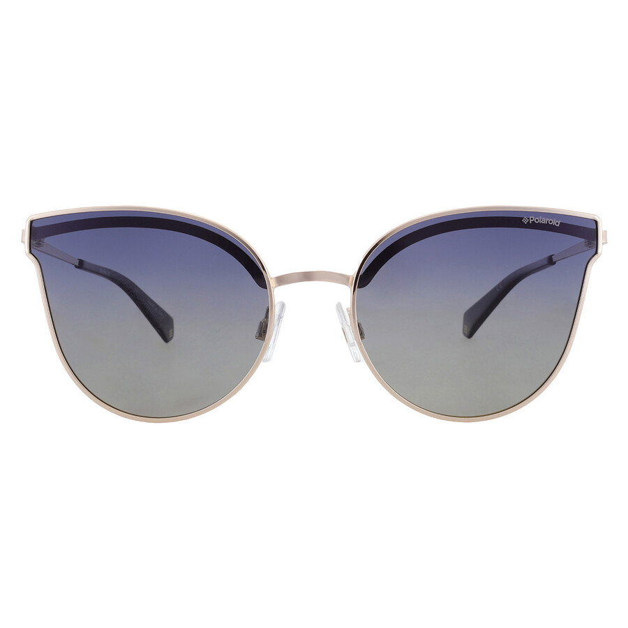 Polaroid Polarized Blue Gradient Cat Eye Ladies Sunglasses Pld 4056/s 0lks/z7 58