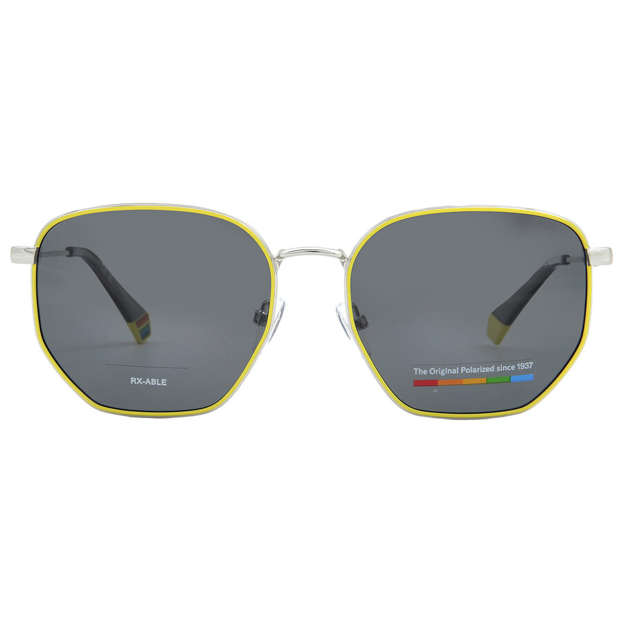 Polaroid Polarized Grey Square Unisex Sunglasses Pld 6214/s/x 0ku2/m9 56