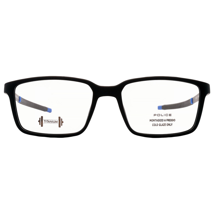 Police Demo Rectangular Men's Eyeglasses Vplf85m 0u28 54