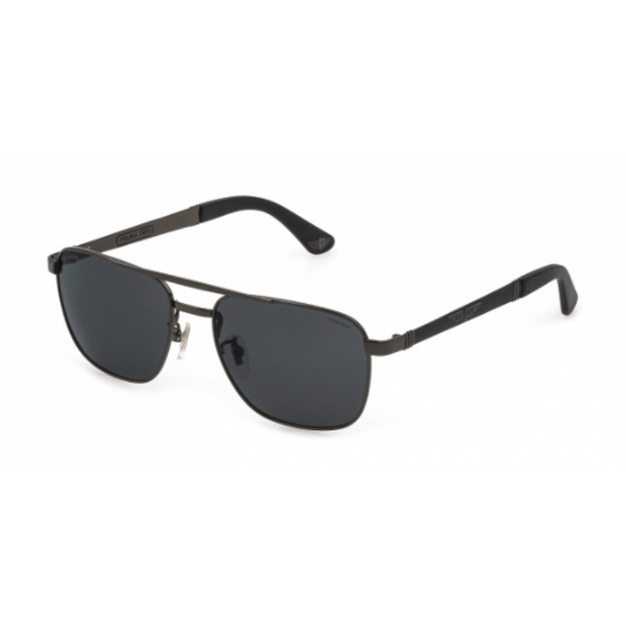Police Grey Navigator Men's Sunglasses SPL890V K56P 55 190605349120