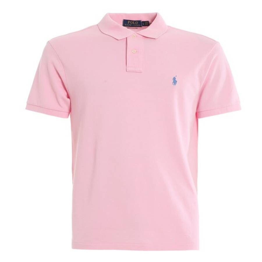 Antique Pink Pique Cotton Polo Shirt