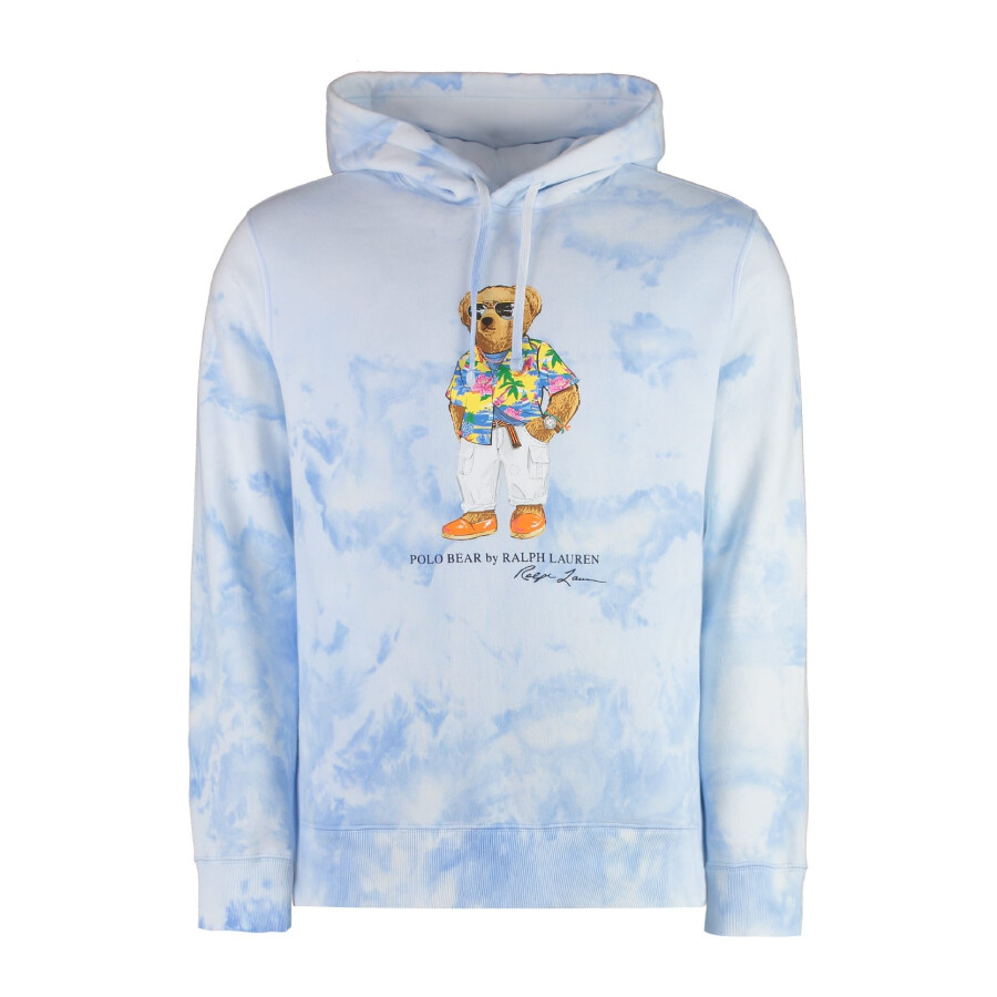 Bear Printed Drawstring Hoodie