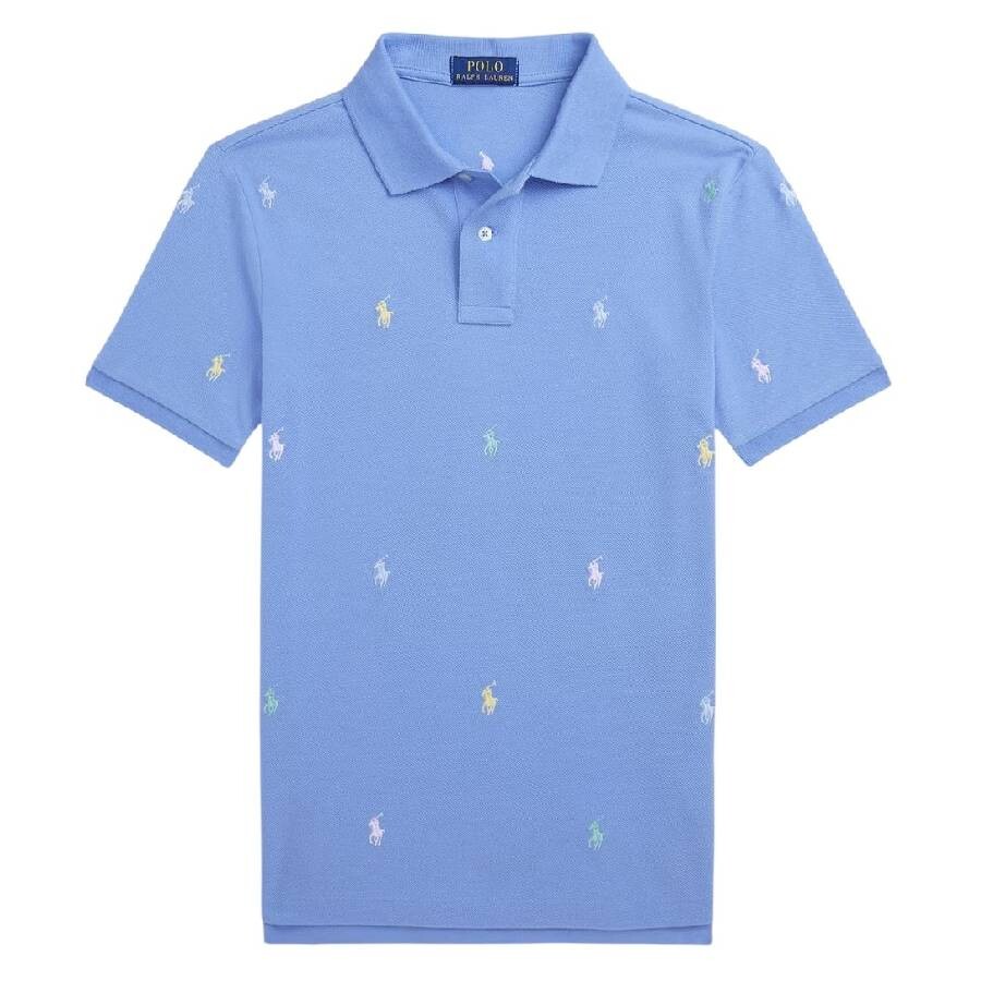 Boys Embroidered Pony Classic Collar Polo Shirt