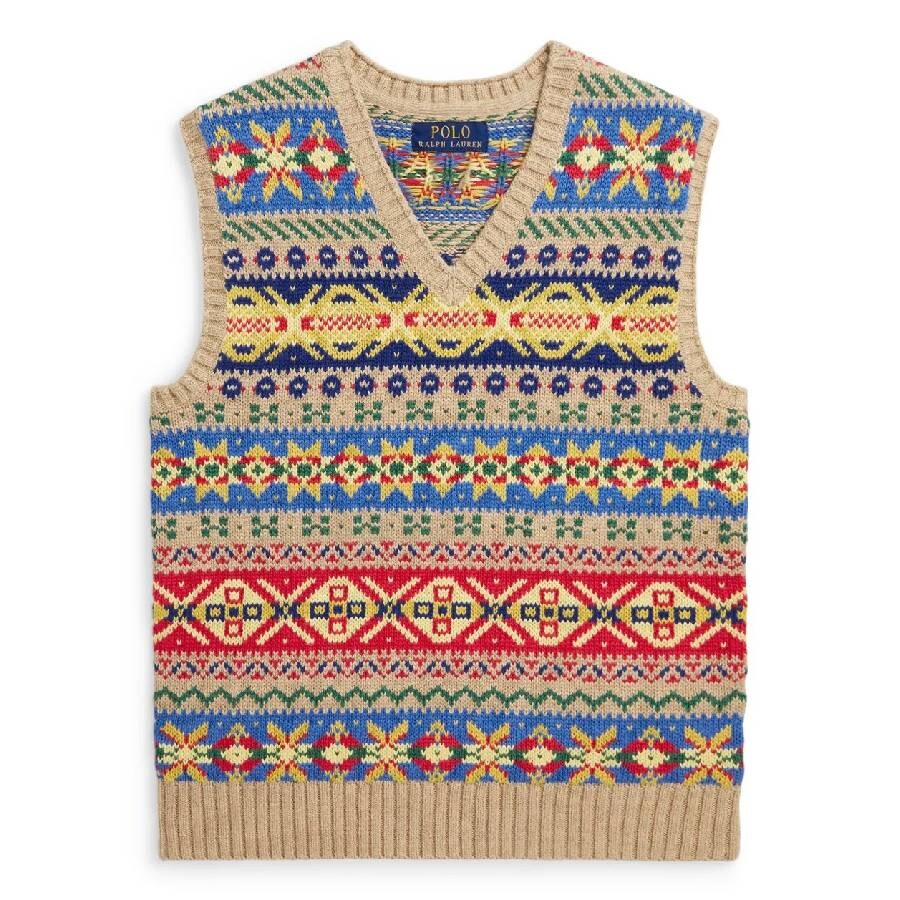 Boys Fair Isle Sleeveless Sweater